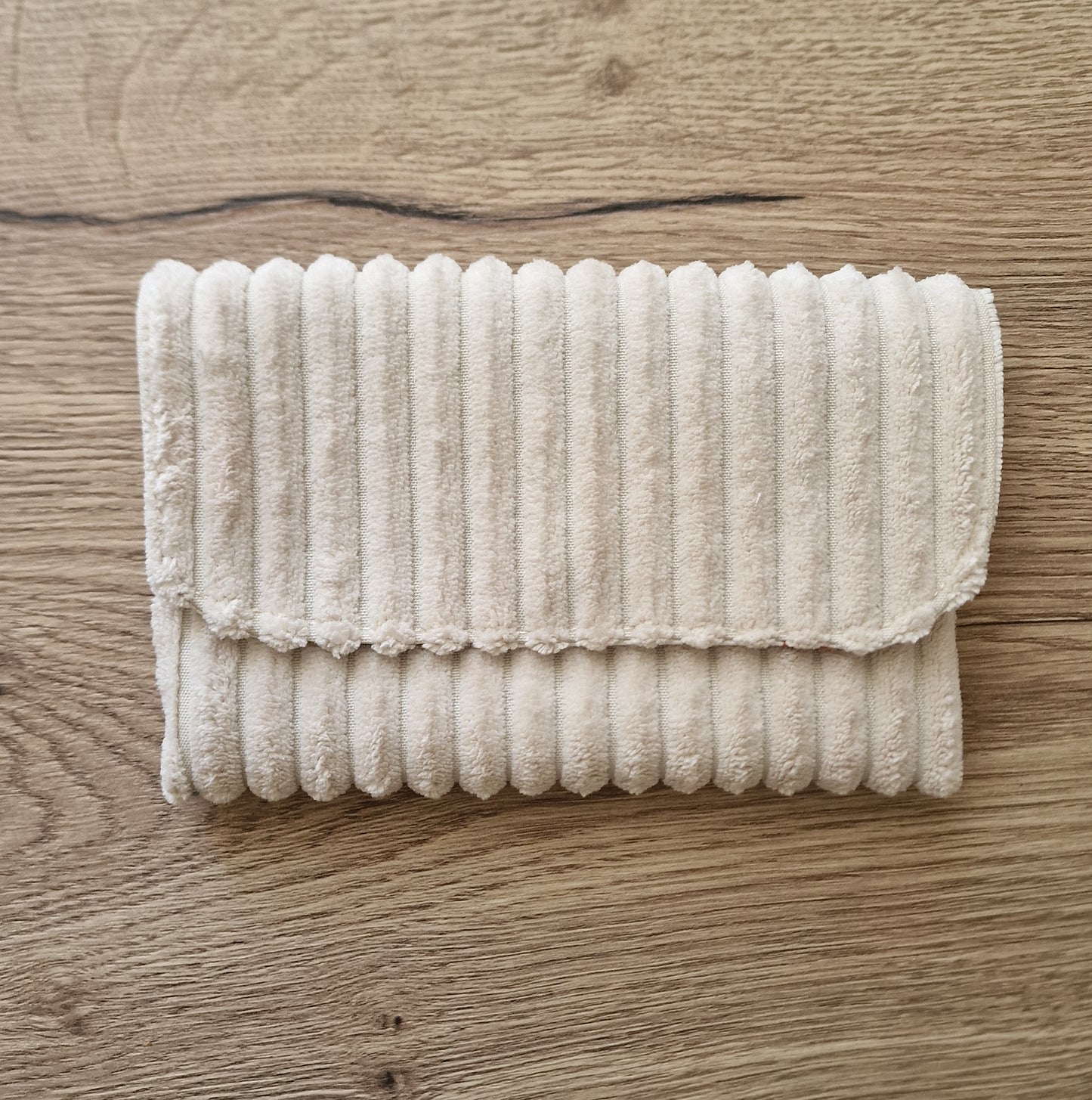 Pochette velours Clara plate