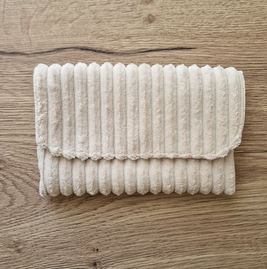 Pochette velours Clara plate