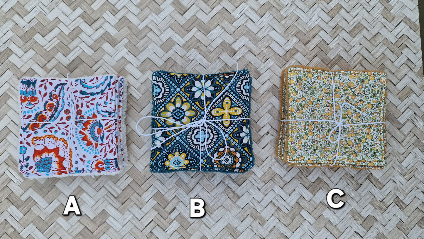 Semainier de Lingettes démaquillantes lavables