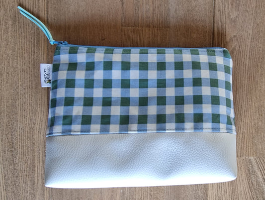 Trousse de toilette Vichy bleu