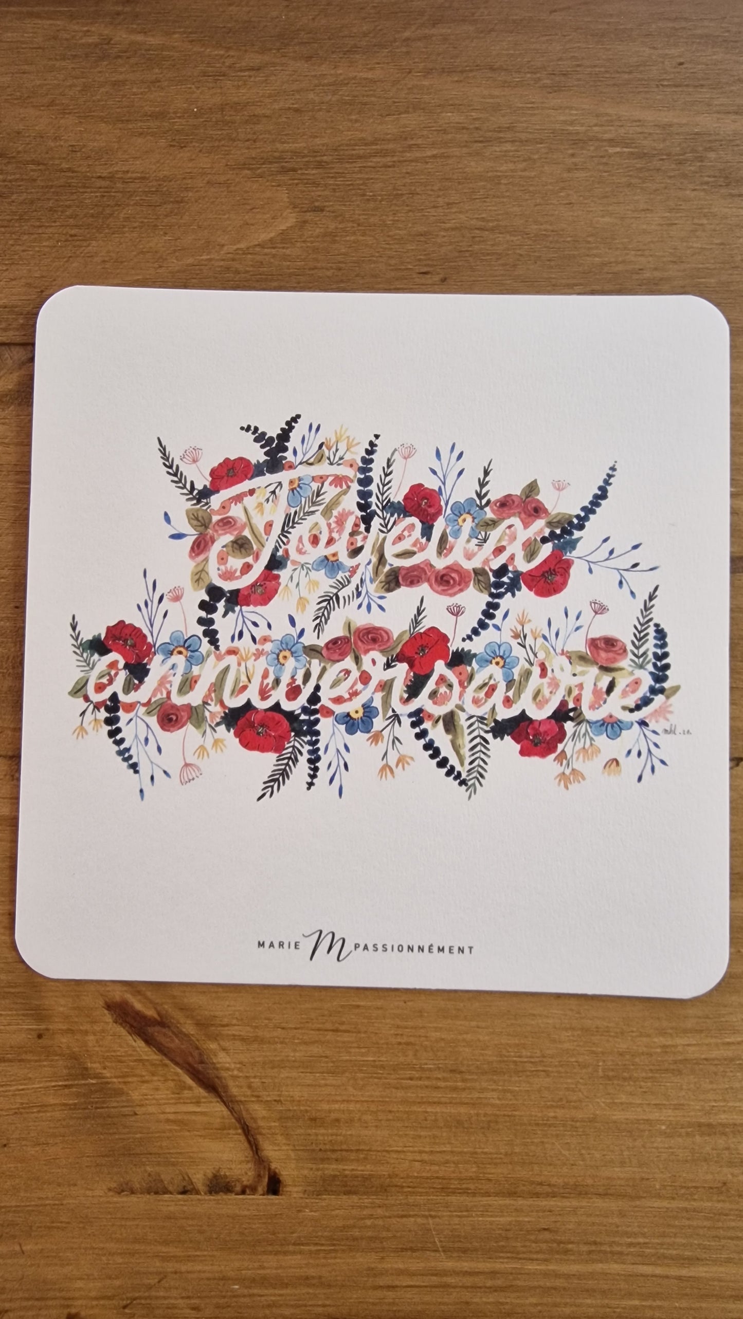 Carte postale Joyeux anniversaire