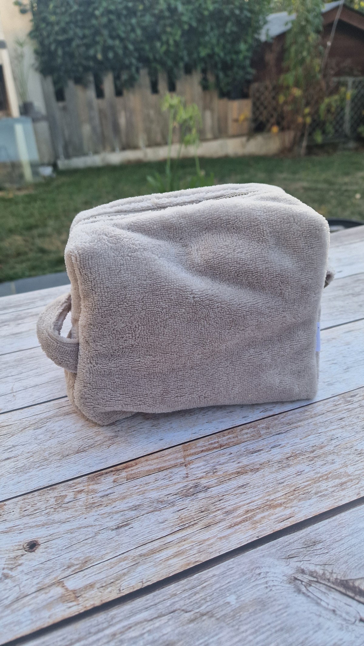 Trousse de toilette XL Velours bambou