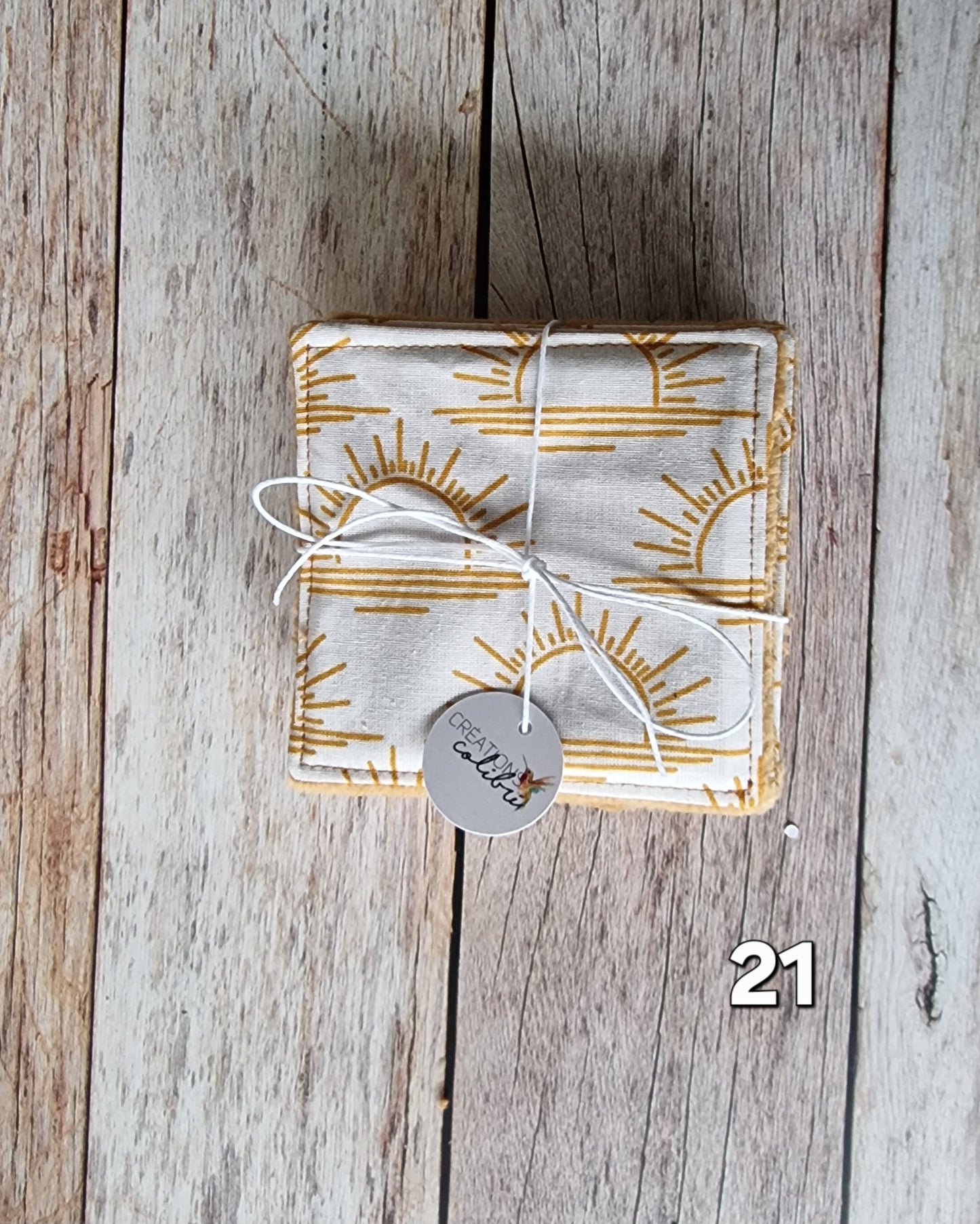 Semainier de Lingettes démaquillantes lavables