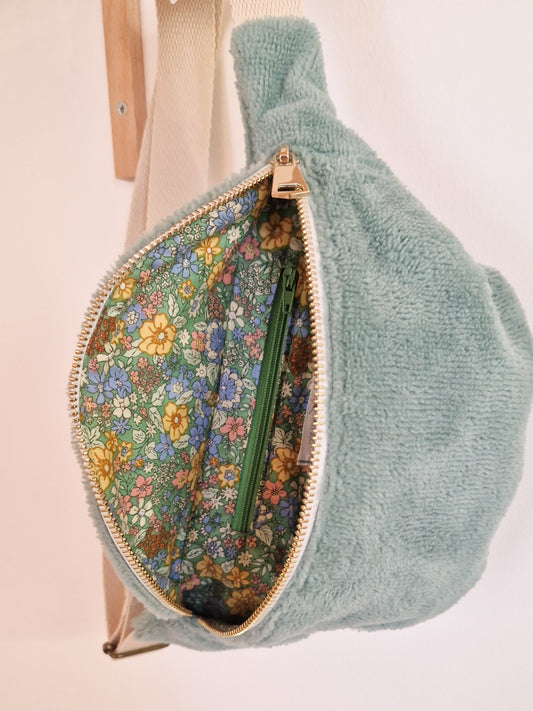 Sac Banane Sauge Taille Small - Éponge de bambou