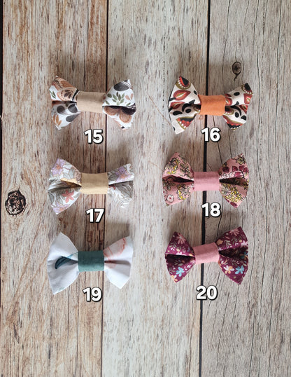 Petite barrette nœud ou nœud de papillon enfant réglable