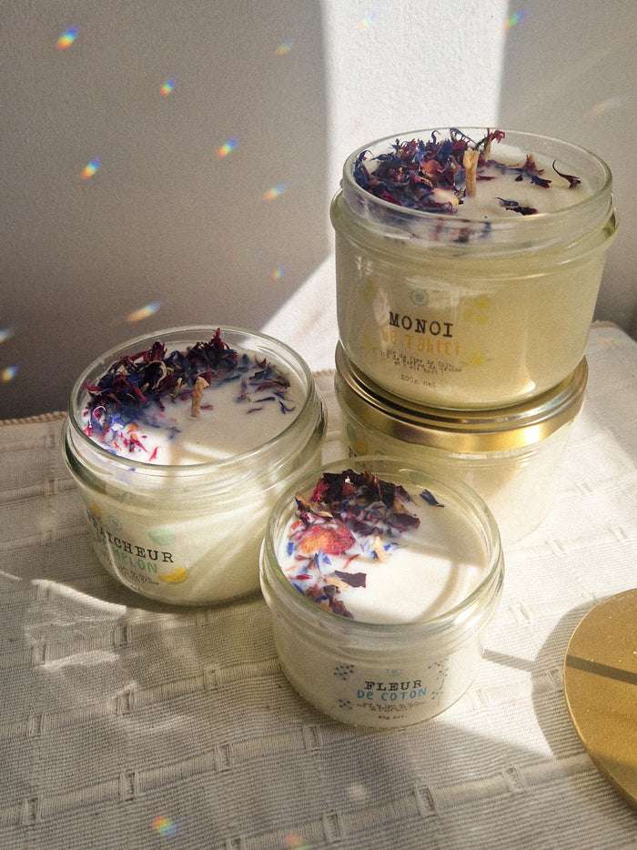 Bougies végétales
