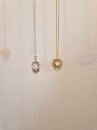 Collier Coeur Scintillant