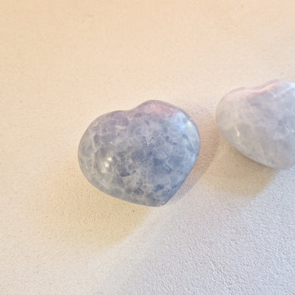 Cœur de Calcite Bleue