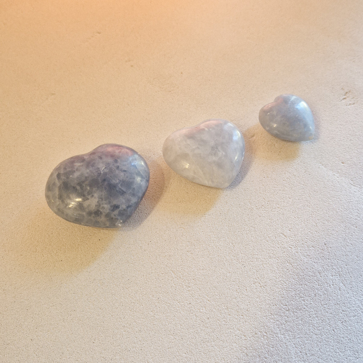 Cœur de Calcite Bleue