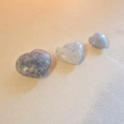 Cœur de Calcite Bleue