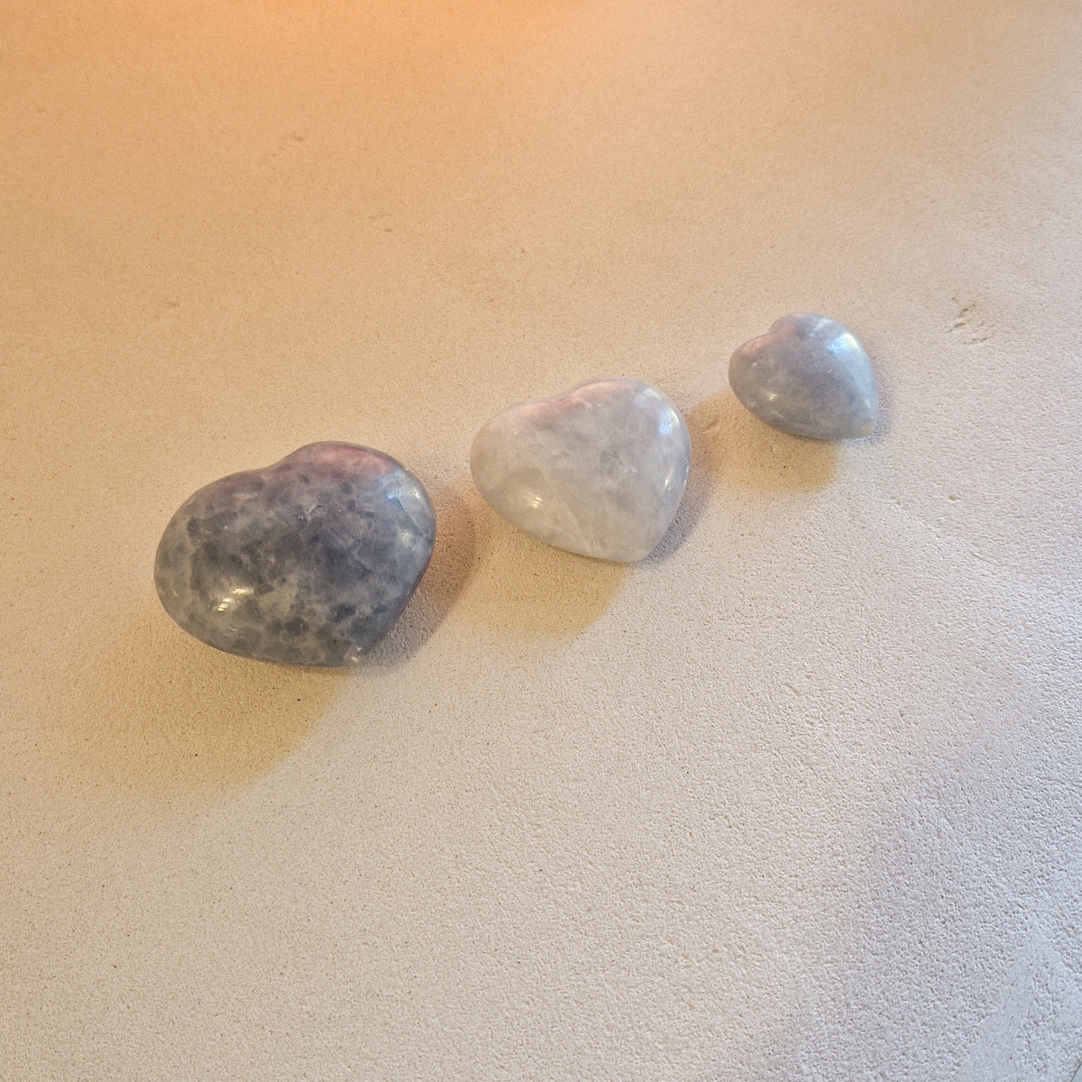 Cœur de Calcite Bleue