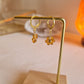 Boucles d'oreilles Fleurs ocre
