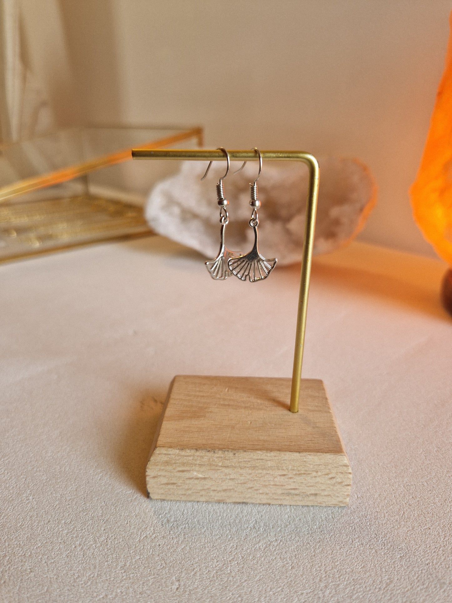 Boucles d'oreilles Ginkgo