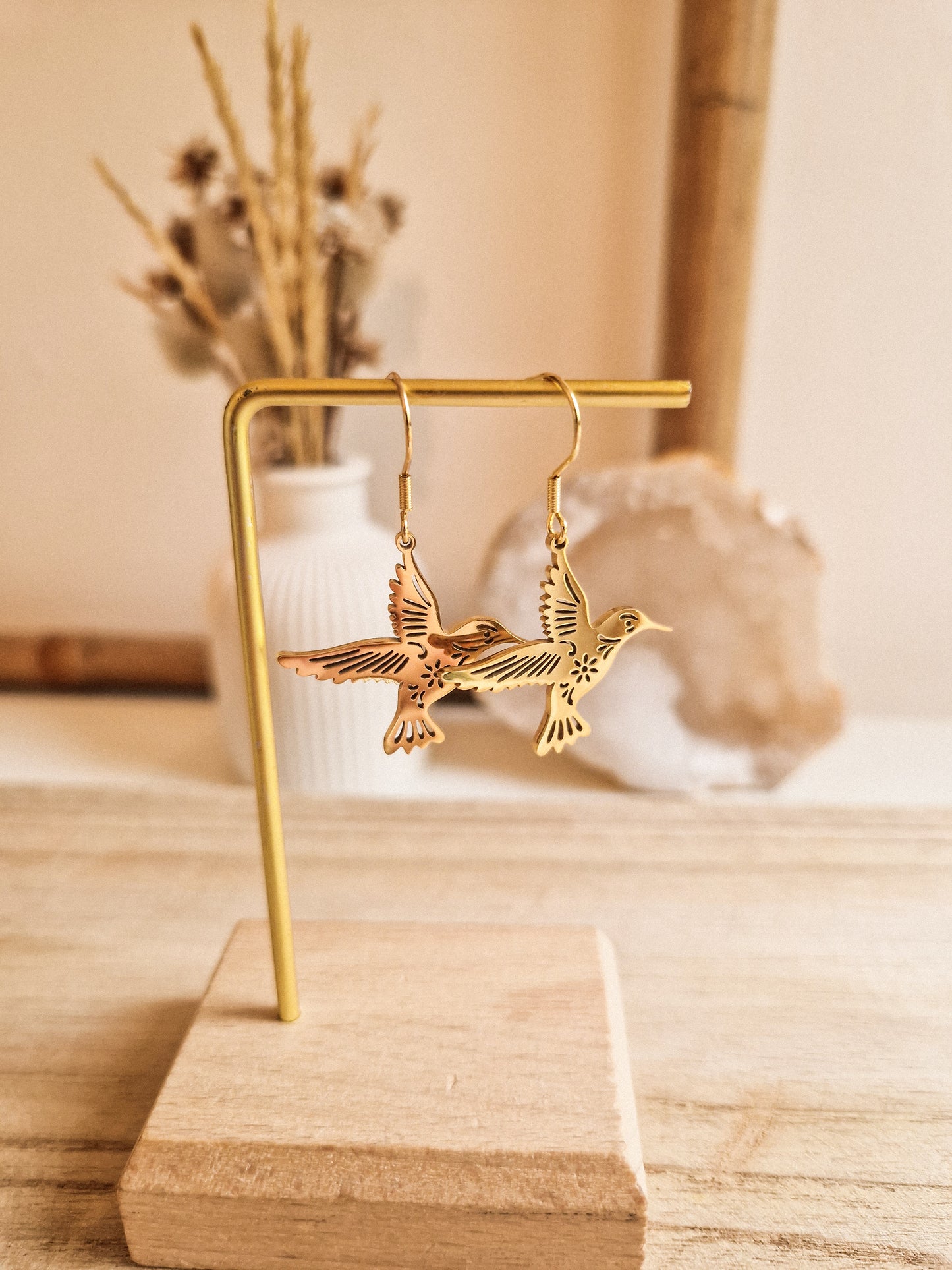 Boucles d'oreilles Colibri