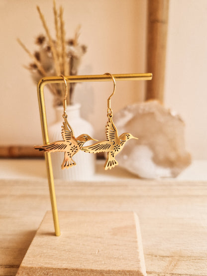Boucles d'oreilles Colibri