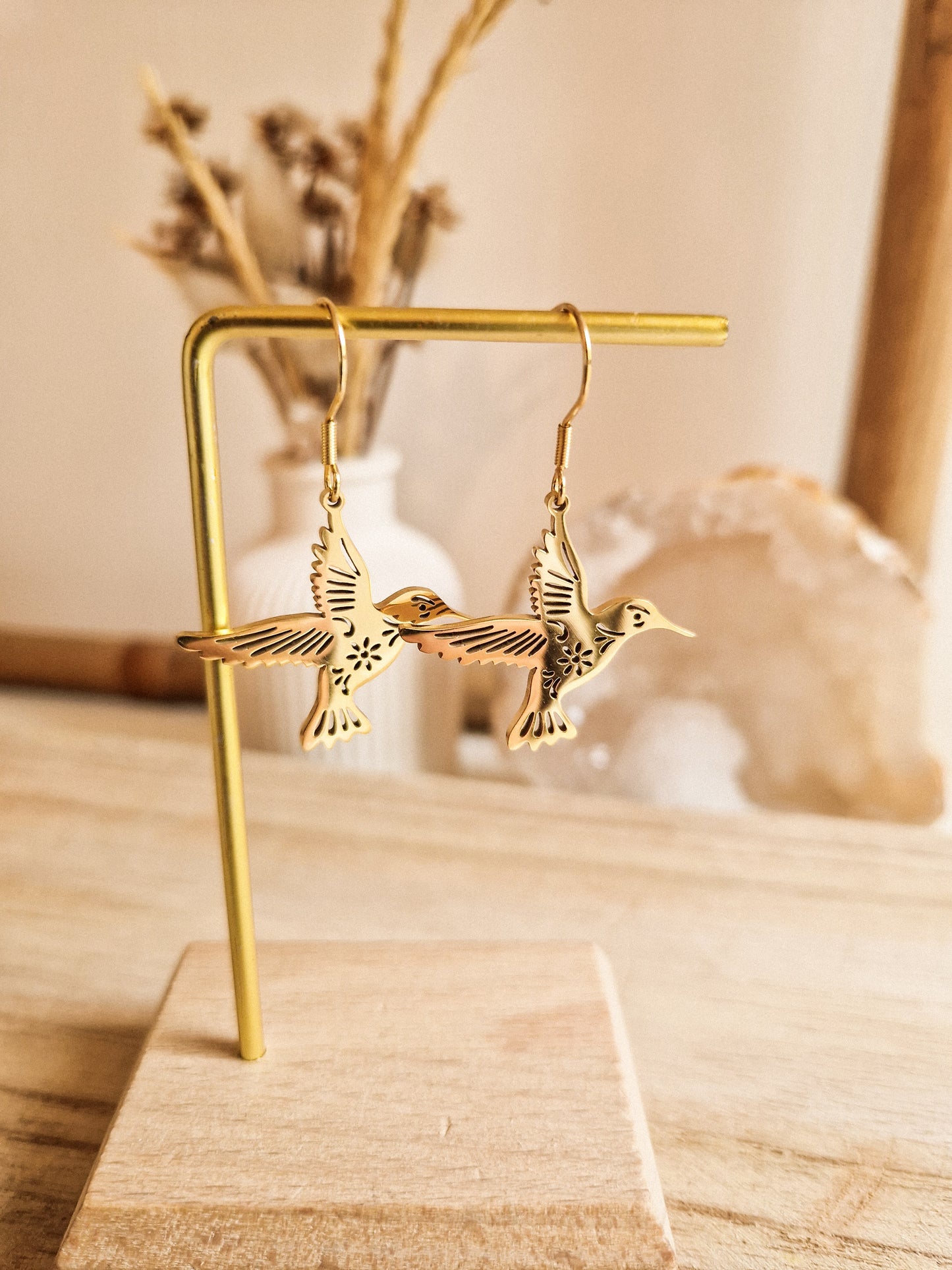 Boucles d'oreilles Colibri