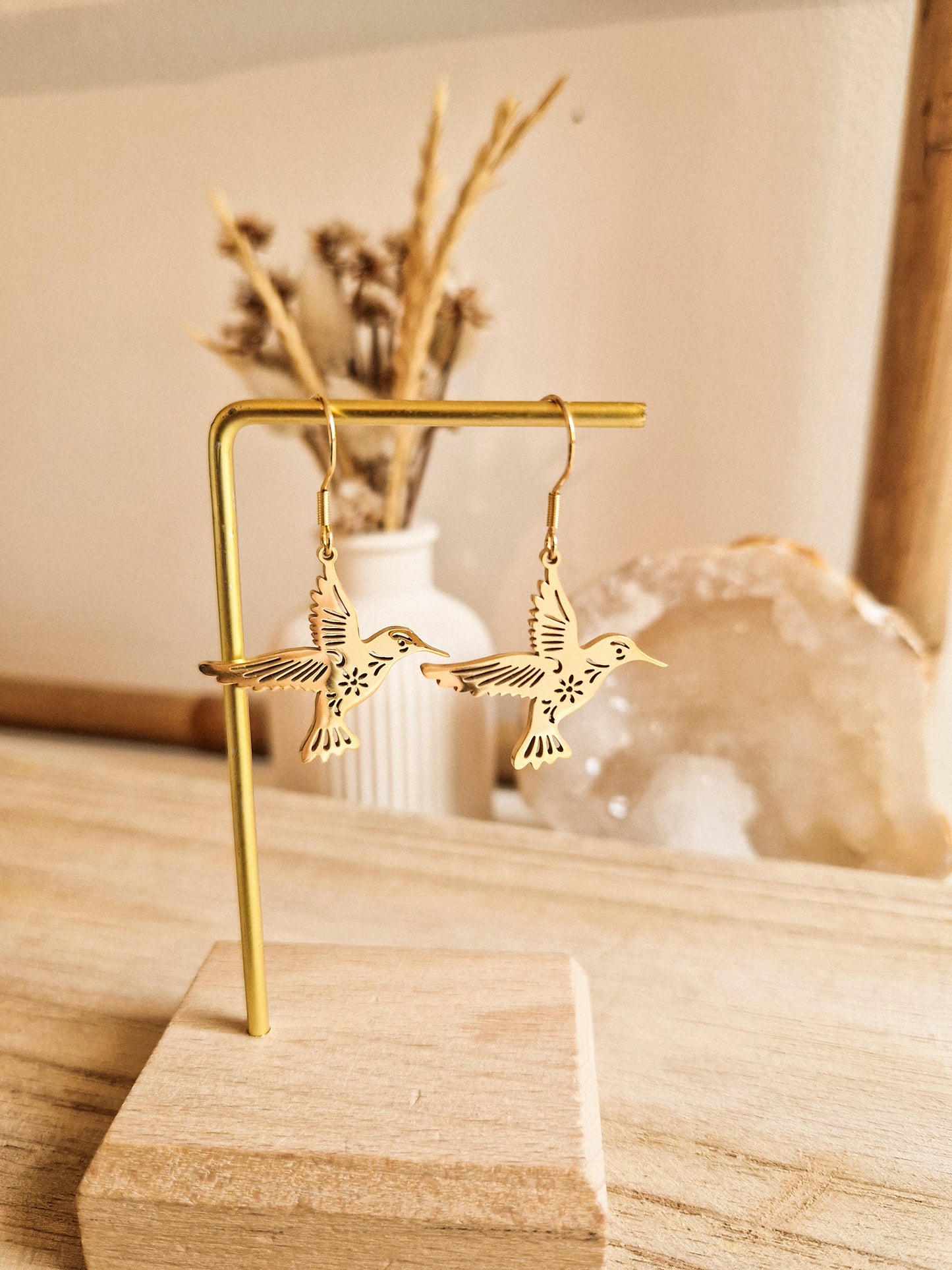 Boucles d'oreilles Colibri