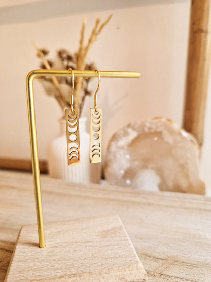 Boucles d'oreilles Les phases de la lune