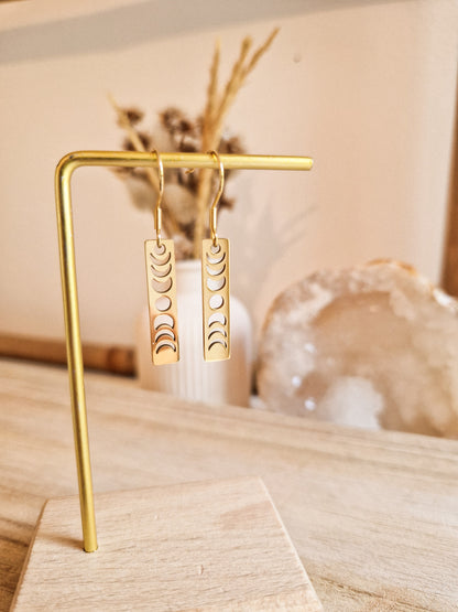 Boucles d'oreilles Les phases de la lune
