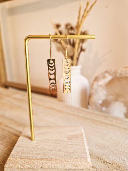Boucles d'oreilles Les phases de la lune