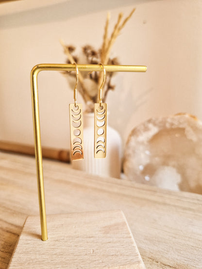 Boucles d'oreilles Les phases de la lune