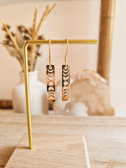 Boucles d'oreilles Les phases de la lune