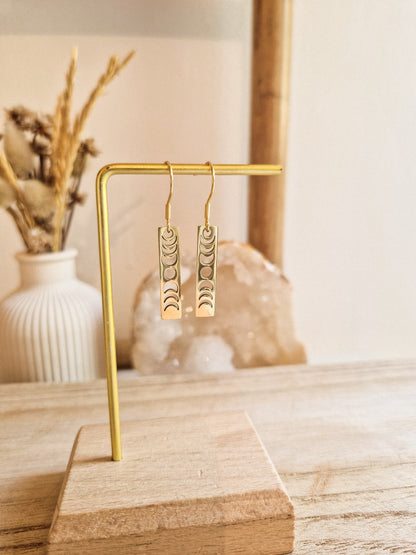 Boucles d'oreilles Les phases de la lune