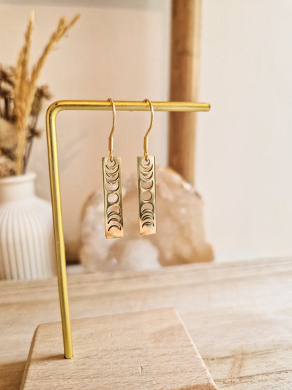 Boucles d'oreilles Les phases de la lune