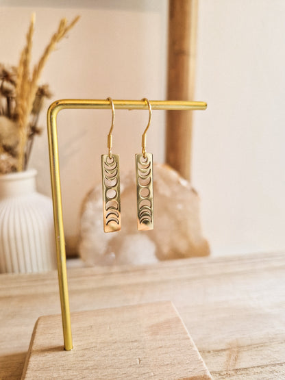 Boucles d'oreilles Les phases de la lune