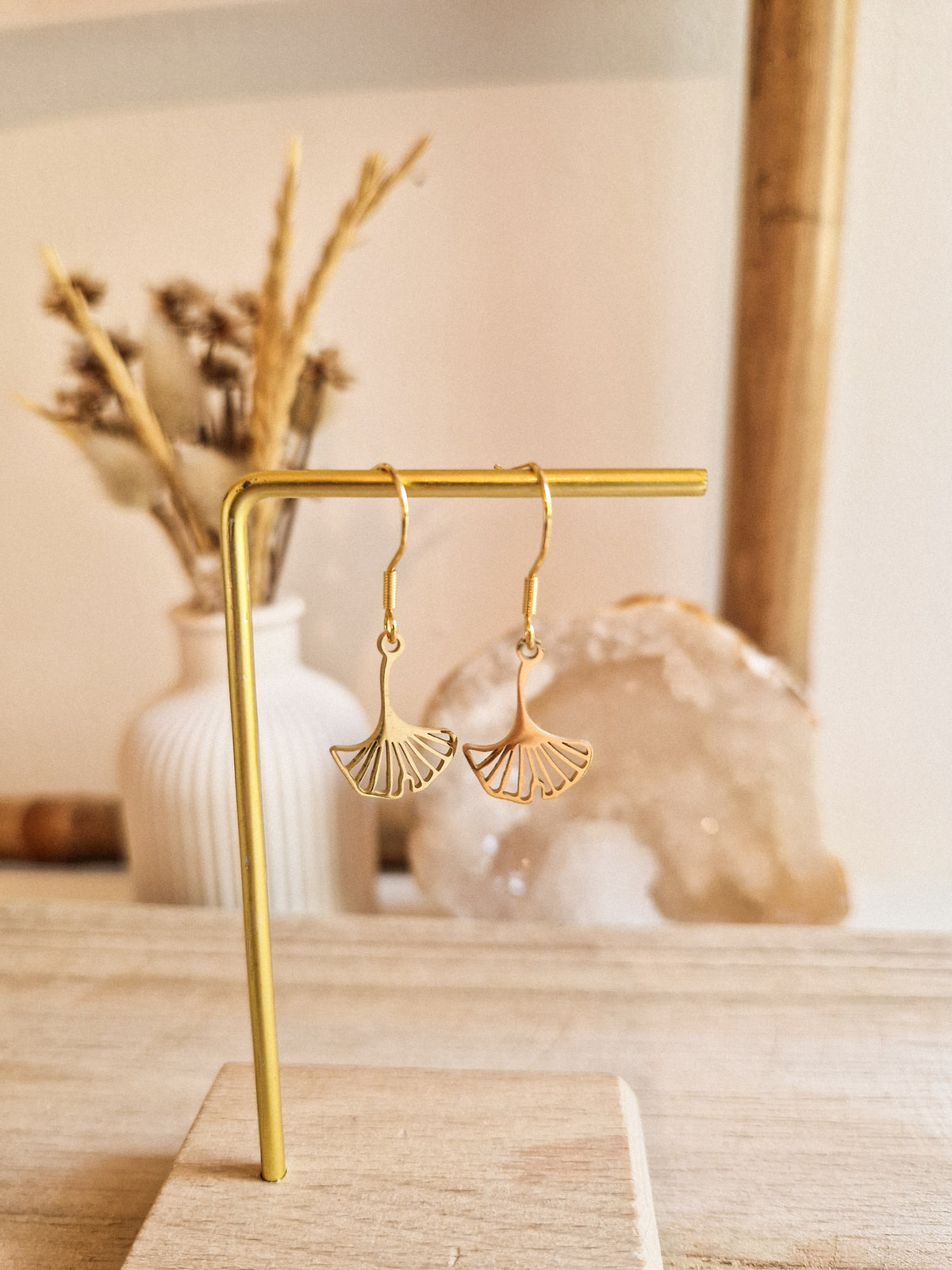 Boucles d'oreilles Ginkgo