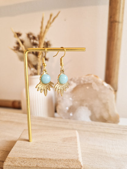 Boucles d'oreilles Raquel Amazonite