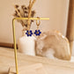 Boucles d'oreilles Fleurs Bleues