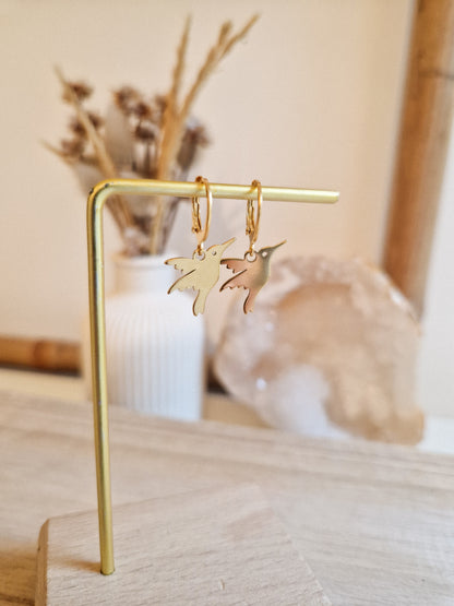 Boucles d'oreilles Petit Colibri