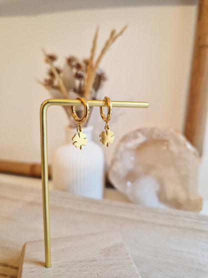 Boucles d'oreilles Trèfle