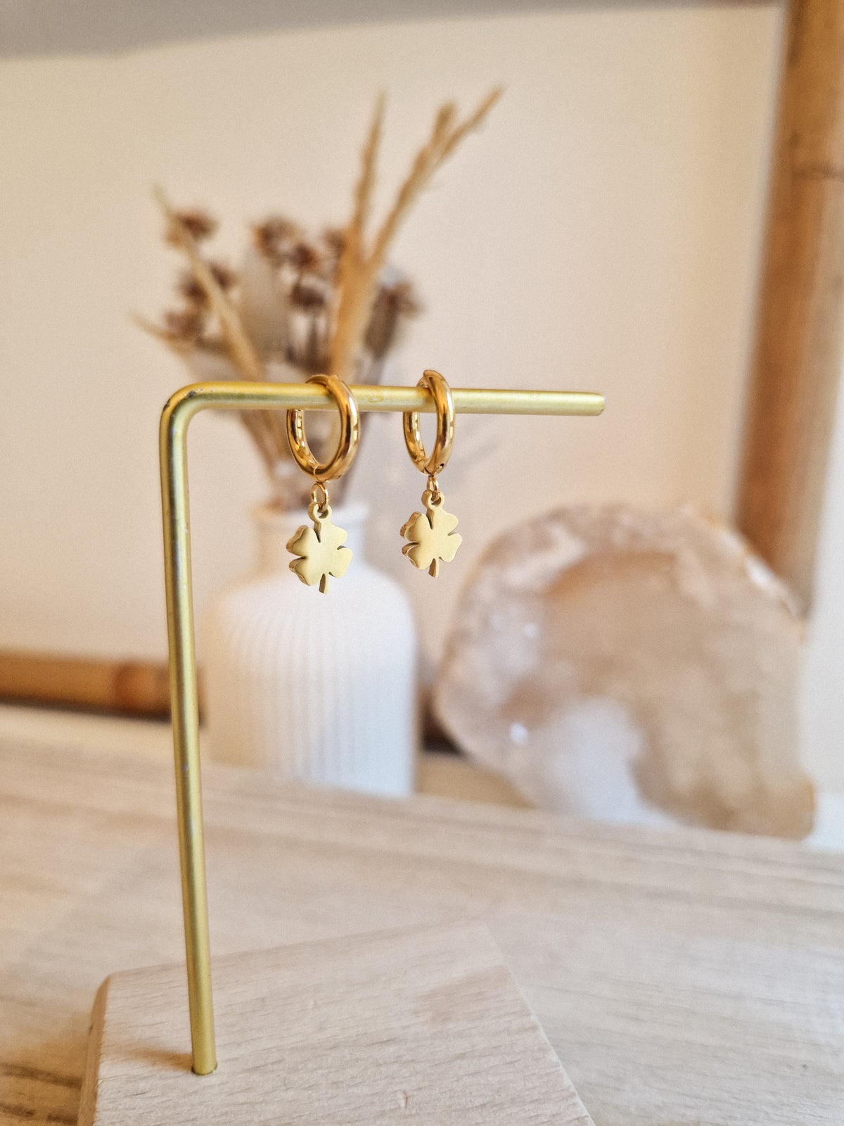 Boucles d'oreilles Trèfle