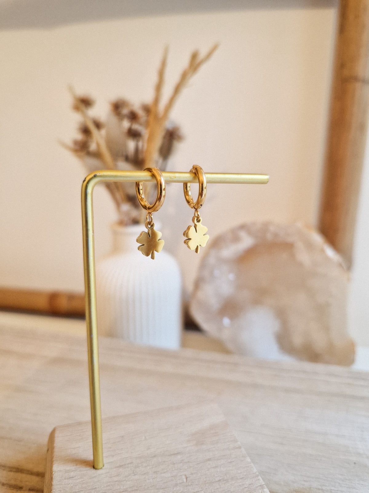 Boucles d'oreilles Trèfle