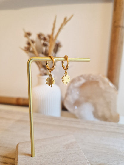Boucles d'oreilles Trèfle