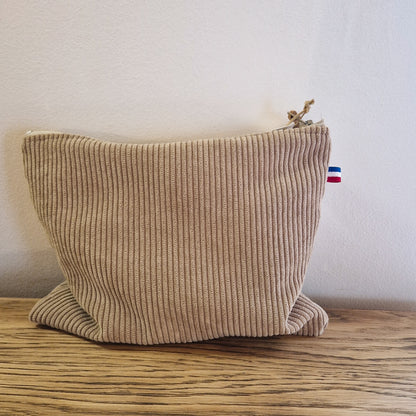 Pochette en velours Chamois