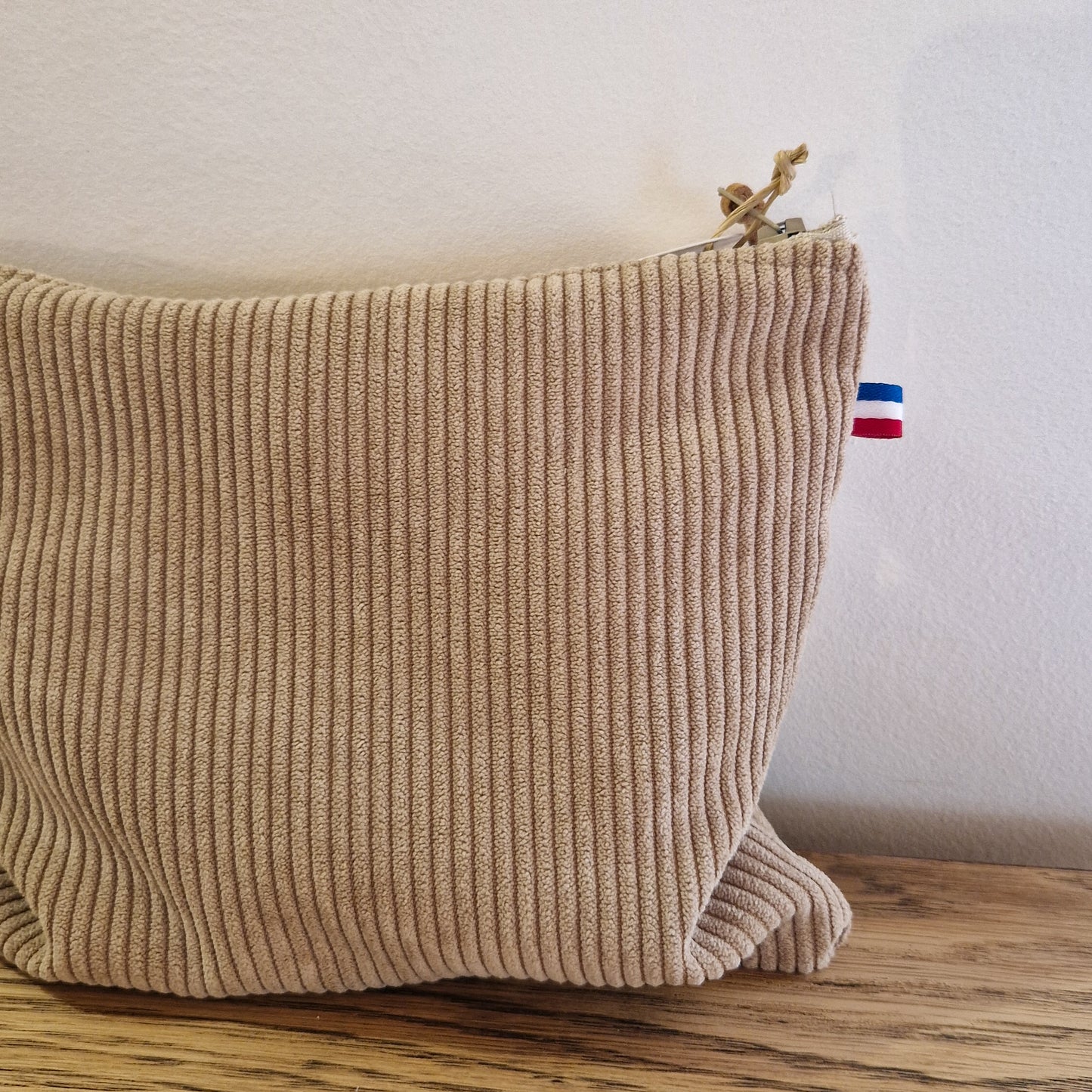 Pochette en velours Chamois