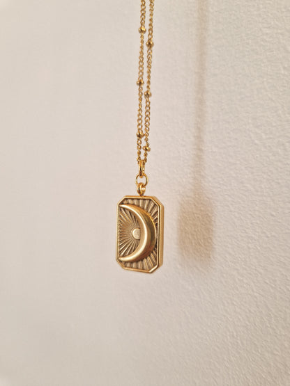Collier Talisman Lune