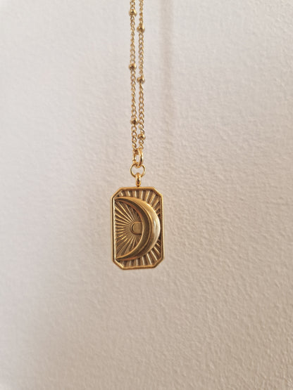 Collier Talisman Lune