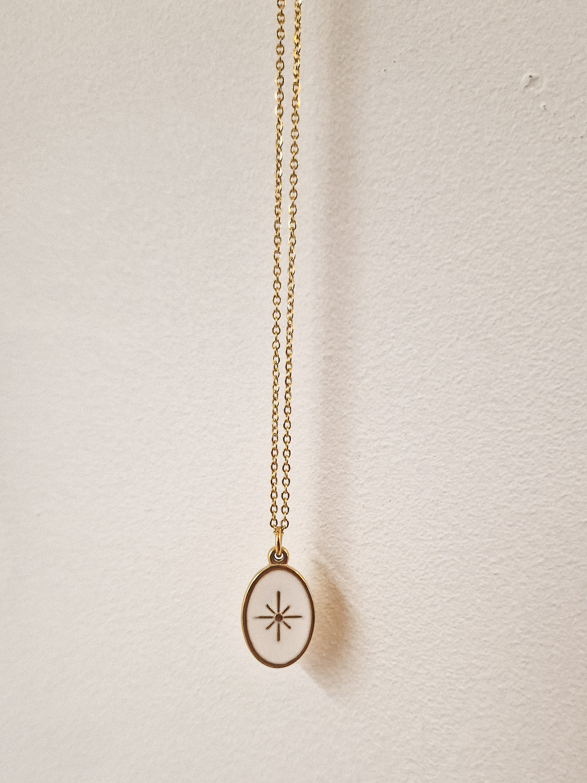 Collier Etoile du berger Blanc