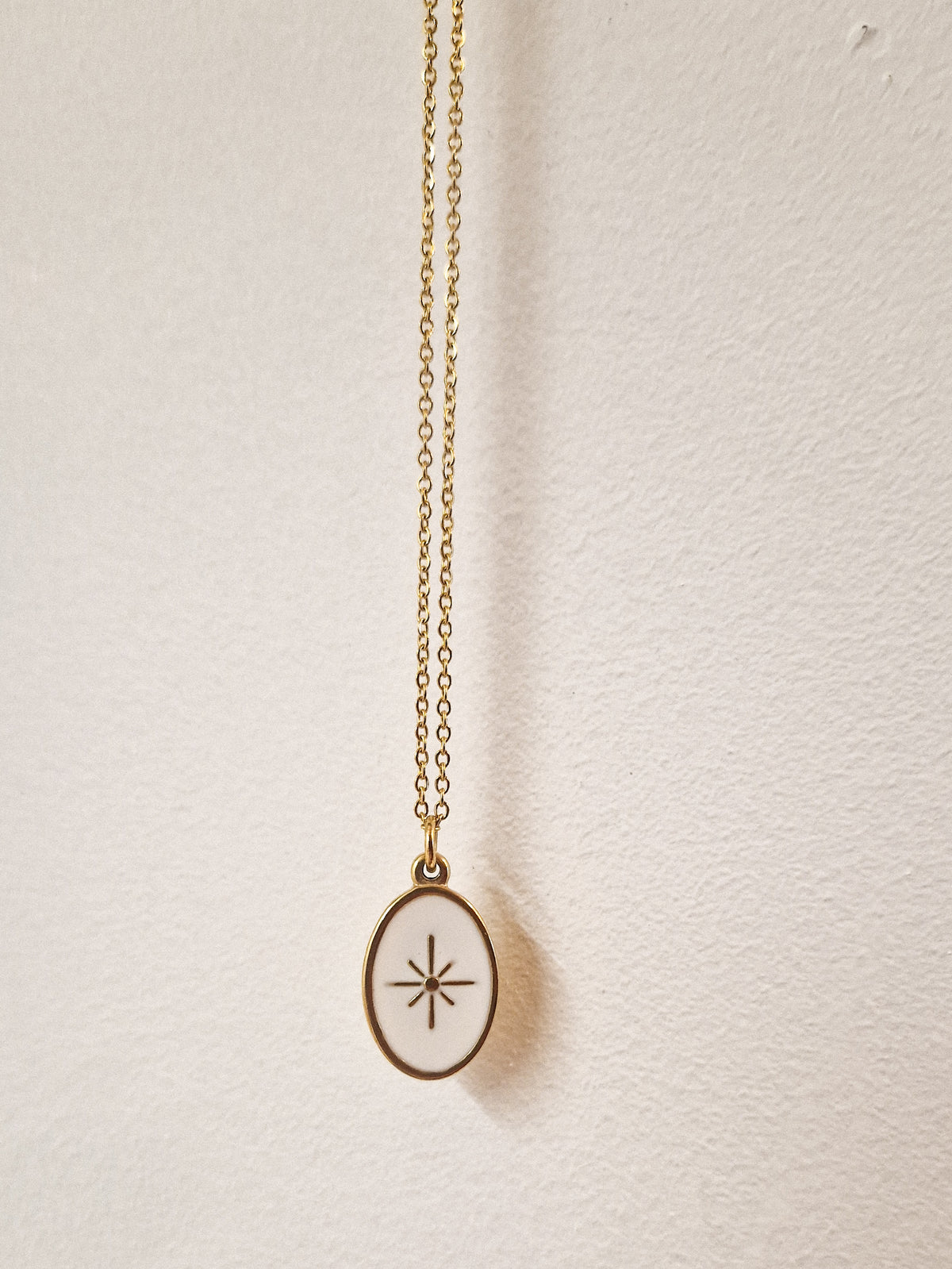 Collier Etoile du berger Blanc