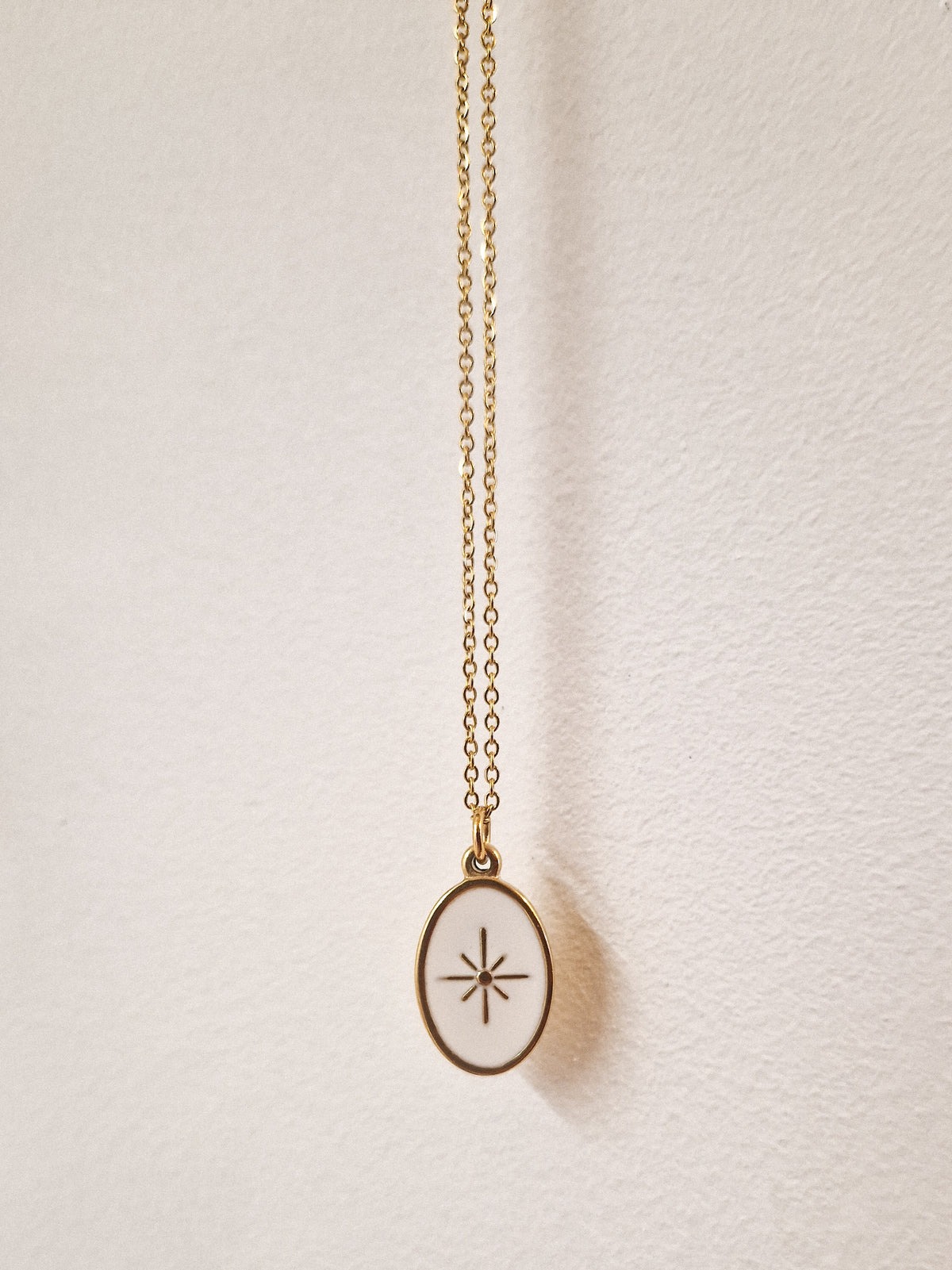 Collier Etoile du berger Blanc