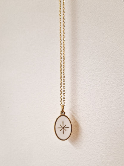 Collier Etoile du berger Blanc