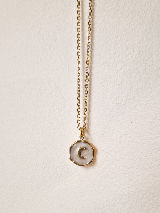 Collier White Moon