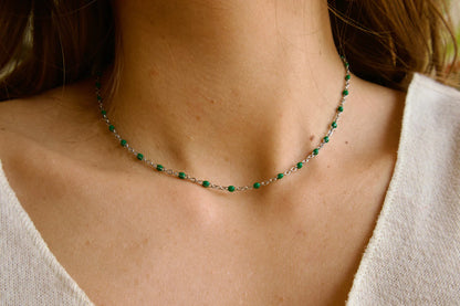 Ras de cou Iris - 14 couleurs - Or et argent