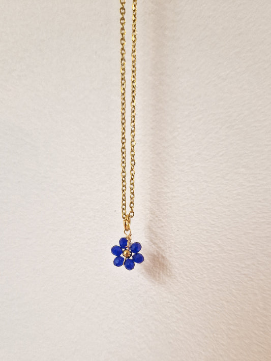 Collier Fleur Bleue
