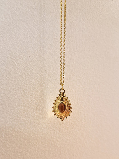 Collier Jasmine Jaspe rouge