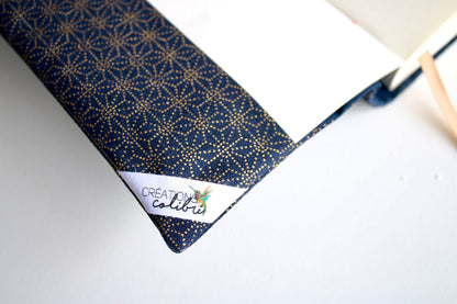Couvre livre Doli Bleu Marine - Creations Colibri
